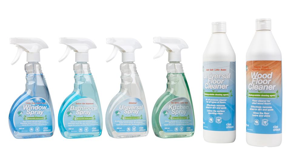 Eco-labelled cleaning products