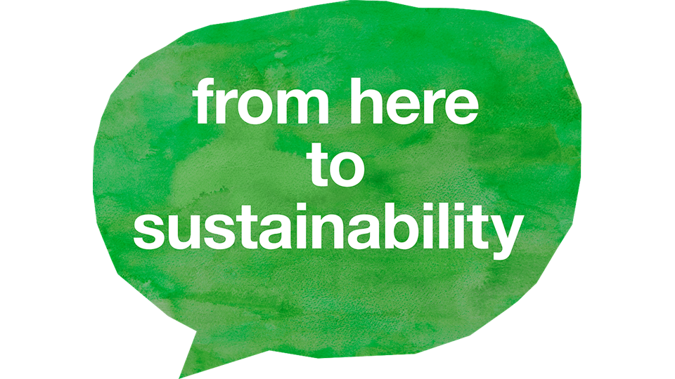 From here to sustainability logo