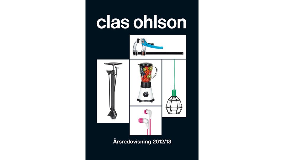 ClasOhlson AnnualReport 2012 13 Swe frontpage